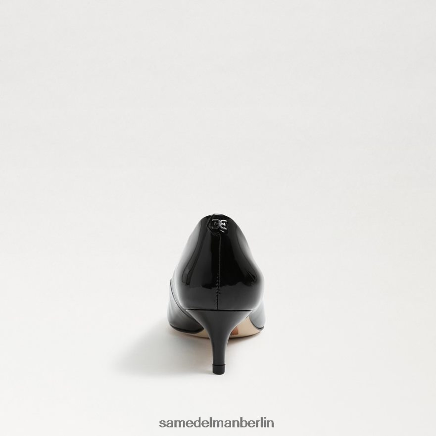 Sam Edelman Dori Kitten-Heel-Pumpe Frauen schwarzes Lackleder Schuhwerk 2P8JNV544 - Image 5