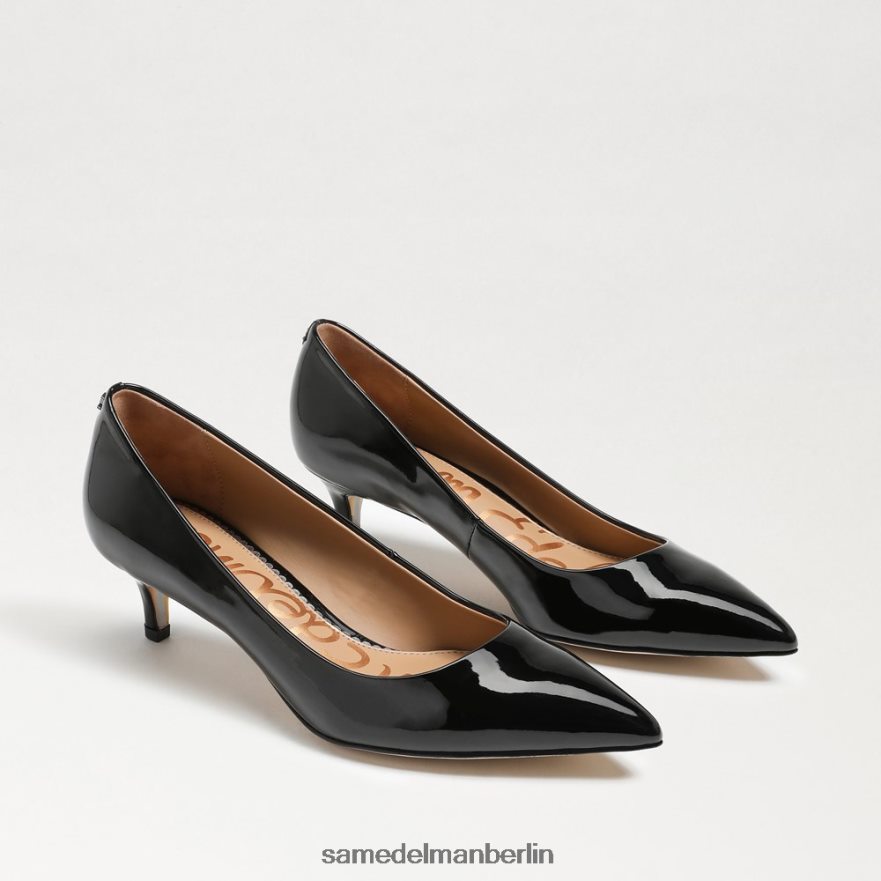 sam_edelman_dori_kitten_heel_pumpe_frauen_schwarzes_lackleder_schuhwerk_2p8jnv544.jpg Sam Edelman Dori Kitten-Heel-Pumpe Frauen schwarzes Lackleder Schuhwerk 2P8JNV544 - Image 1