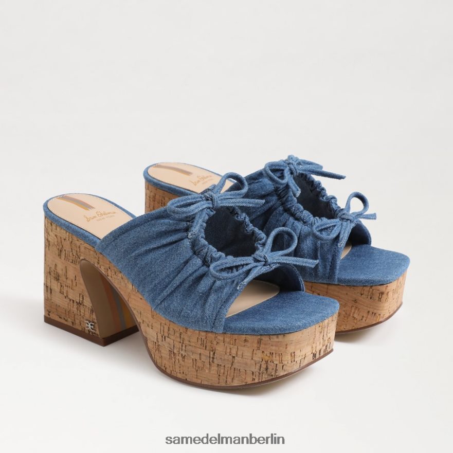 sam_edelman_dova_plateau_keilabsatz_frauen_gewaschenes_indigo_schuhwerk_2p8jnv347.jpg Sam Edelman Dova Plateau-Keilabsatz Frauen gewaschenes Indigo Schuhwerk 2P8JNV347 - Image 1