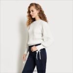Sam Edelman Fayette-Pullover Frauen Gardenienmantel Bekleidung 2P8JNV1297 - Image 2