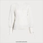 Sam Edelman Fayette-Pullover Frauen Gardenienmantel Bekleidung 2P8JNV1297 - Image 5