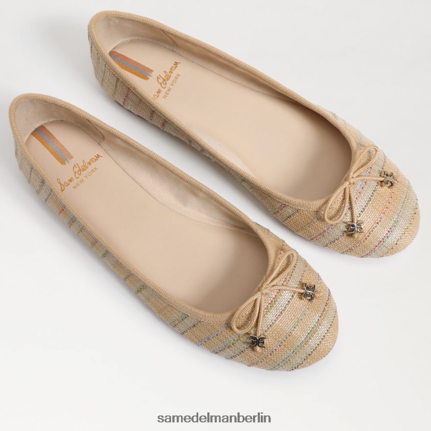 Sam Edelman Felicia Luxe Ballerinas Frauen Natürlicher Multi-Bast Schuhwerk 2P8JNV281 - Image 7