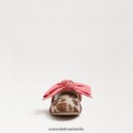 Sam Edelman Felicity Ballerinas Kinder Elfenbein/braune Giraffe Schuhwerk 2P8JNV1023 - Image 3