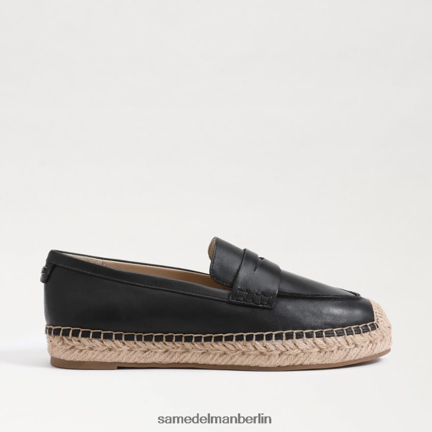 Sam Edelman Flache Espadrille-Loafer von Kai Frauen schwarzes Leder Schuhwerk 2P8JNV202 - Image 2