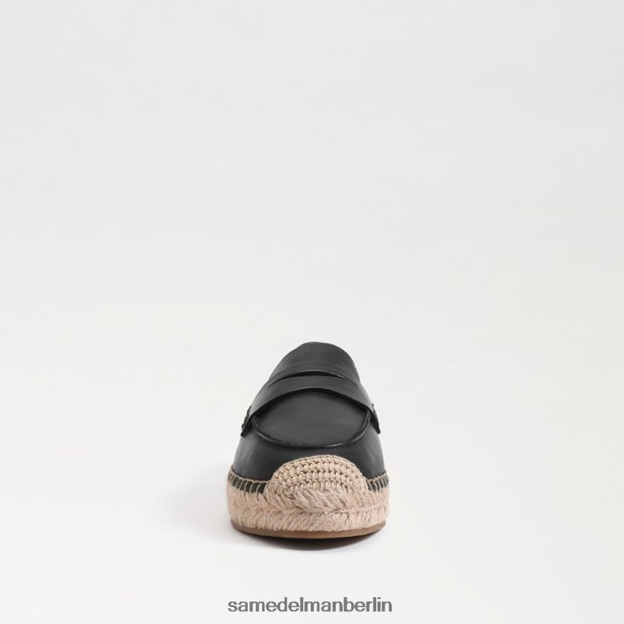 Sam Edelman Flache Espadrille-Loafer von Kai Frauen schwarzes Leder Schuhwerk 2P8JNV202 - Image 3