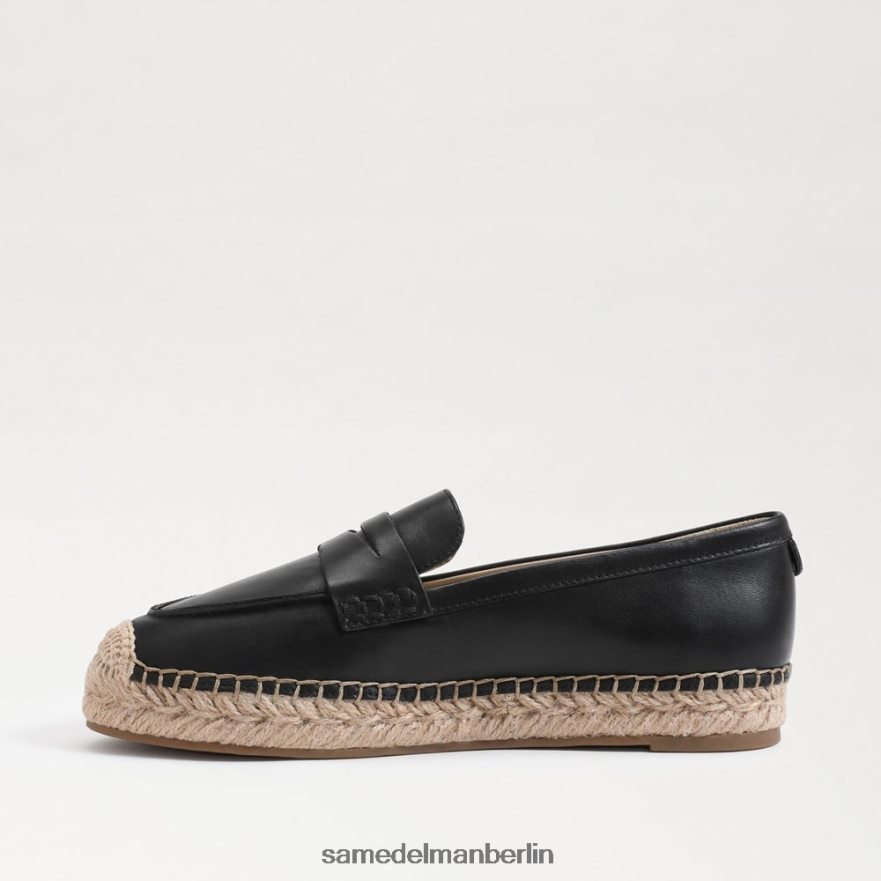 Sam Edelman Flache Espadrille-Loafer von Kai Frauen schwarzes Leder Schuhwerk 2P8JNV202 - Image 4