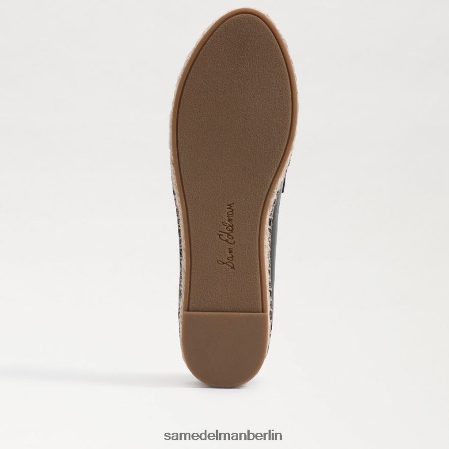 Sam Edelman Flache Espadrille-Loafer von Kai Frauen schwarzes Leder Schuhwerk 2P8JNV202 - Image 6