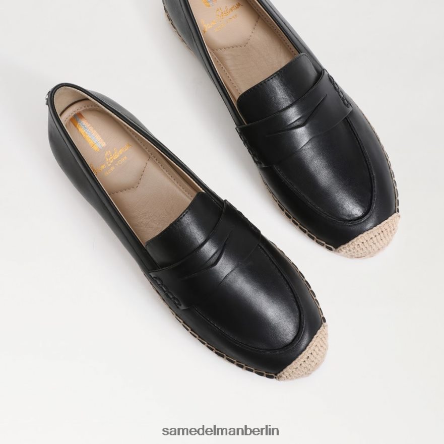 Sam Edelman Flache Espadrille-Loafer von Kai Frauen schwarzes Leder Schuhwerk 2P8JNV202 - Image 7