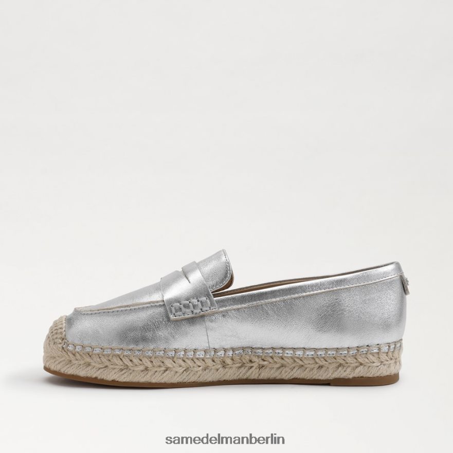 Sam Edelman Flache Espadrille-Loafer von Kai Frauen weiches Silber Schuhwerk 2P8JNV203 - Image 4