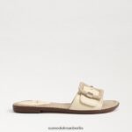 Sam Edelman Gaige Slide-Sandale Frauen gebleichter Weizen Schuhwerk 2P8JNV32 - Image 2