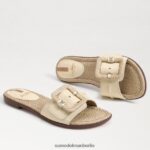 Sam Edelman Gaige Slide-Sandale Frauen gebleichter Weizen Schuhwerk 2P8JNV32 - Image 7