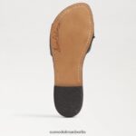 Sam Edelman Gaige Slide-Sandale Frauen schwarzes Leder Schuhwerk 2P8JNV26 - Image 6