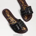 Sam Edelman Gaige Slide-Sandale Frauen schwarzes Leder Schuhwerk 2P8JNV26 - Image 7