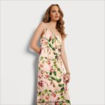 Sam Edelman geblümtes Maxikleid Frauen Rouge Multi Bekleidung 2P8JNV1142 - Image 3