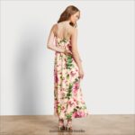 Sam Edelman geblümtes Maxikleid Frauen Rouge Multi Bekleidung 2P8JNV1142 - Image 4