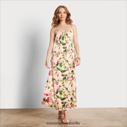 Sam Edelman geblümtes Maxikleid Frauen Rouge Multi Bekleidung 2P8JNV1142