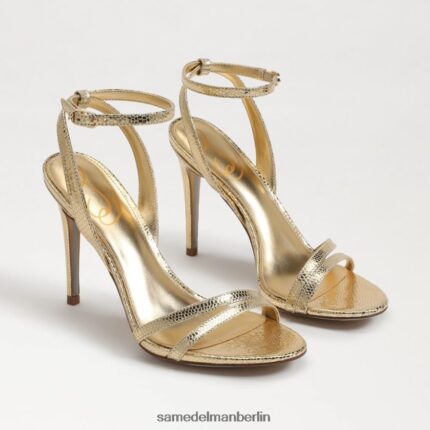 Sam Edelman Gemmie-Knöchelriemenabsatz Frauen Bernstein Gold Schuhwerk 2P8JNV676