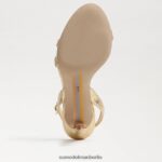 Sam Edelman Gemmie-Knöchelriemenabsatz Frauen Bernstein Gold Schuhwerk 2P8JNV676 - Image 6