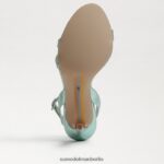 Sam Edelman Gemmie-Knöchelriemenabsatz Frauen Meeresgrün Schuhwerk 2P8JNV675 - Image 6