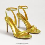 Sam Edelman Gemmie-Knöchelriemenabsatz Frauen Mimosa Goldmetallic Schuhwerk 2P8JNV670
