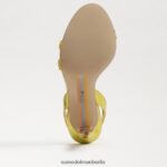 Sam Edelman Gemmie-Knöchelriemenabsatz Frauen Mimosa Goldmetallic Schuhwerk 2P8JNV670 - Image 6
