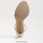 Sam Edelman Gemmie-Knöchelriemenabsatz Frauen Porzellan Schuhwerk 2P8JNV673 - Image 6