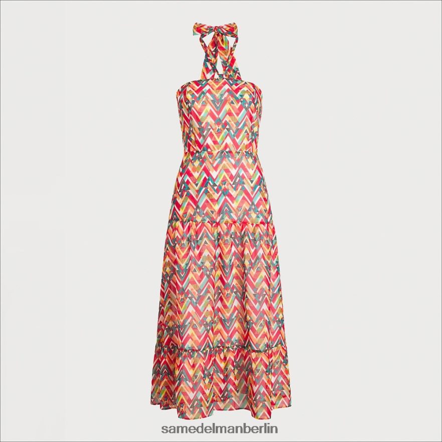 Sam Edelman Geometrisch bedrucktes Maxikleid Frauen Koralle multi Bekleidung 2P8JNV1165 - Image 5