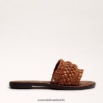 Sam Edelman Giada gewebte Slide-Sandale Frauen helles Kupferbraun Schuhwerk 2P8JNV404 - Image 2