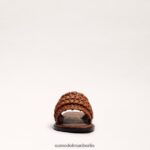 Sam Edelman Giada gewebte Slide-Sandale Frauen helles Kupferbraun Schuhwerk 2P8JNV404 - Image 3