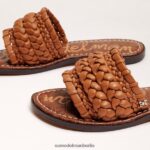 Sam Edelman Giada gewebte Slide-Sandale Frauen helles Kupferbraun Schuhwerk 2P8JNV404 - Image 7