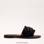 Sam Edelman Giada gewebte Slide-Sandale Frauen Schwarz Schuhwerk 2P8JNV405 - Image 2