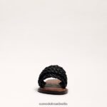 Sam Edelman Giada gewebte Slide-Sandale Frauen Schwarz Schuhwerk 2P8JNV405 - Image 3