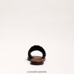 Sam Edelman Giada gewebte Slide-Sandale Frauen Schwarz Schuhwerk 2P8JNV405 - Image 5