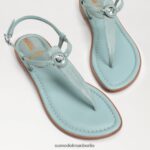 Sam Edelman Gigi Signet Zehenstegsandale Frauen Flut blau Schuhwerk 2P8JNV556 - Image 7