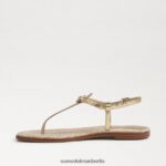Sam Edelman Gigi Signet Zehenstegsandale Frauen Gold Schuhwerk 2P8JNV560 - Image 4