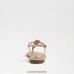 Sam Edelman Gigi Signet Zehenstegsandale Frauen Gold Schuhwerk 2P8JNV560 - Image 5