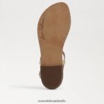 Sam Edelman Gigi Signet Zehenstegsandale Frauen Gold Schuhwerk 2P8JNV560 - Image 6