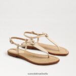 Sam Edelman Gigi Signet Zehenstegsandale Frauen modernes Elfenbein Schuhwerk 2P8JNV558