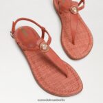 Sam Edelman Gigi Signet Zehenstegsandale Frauen Terrakottarosa Schuhwerk 2P8JNV561 - Image 7