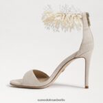 Sam Edelman Gillie-Perlen-Knöchelriemenabsatz Frauen Sand Schuhwerk 2P8JNV604 - Image 4