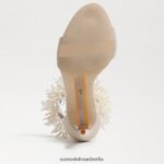 Sam Edelman Gillie-Perlen-Knöchelriemenabsatz Frauen Sand Schuhwerk 2P8JNV604 - Image 6