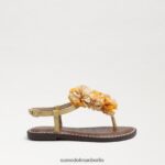 Sam Edelman Gillie Zehenstegsandale Kinder Wüstensonnenleder Schuhwerk 2P8JNV1054 - Image 2