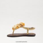 Sam Edelman Gillie Zehenstegsandale Kinder Wüstensonnenleder Schuhwerk 2P8JNV1054 - Image 4