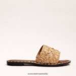 Sam Edelman Giovanna Raffiabast-Slide-Sandale Frauen Buchenholz Schuhwerk 2P8JNV69 - Image 2