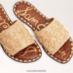 Sam Edelman Giovanna Raffiabast-Slide-Sandale Frauen Buchenholz Schuhwerk 2P8JNV69 - Image 7
