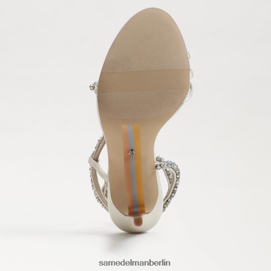 Sam Edelman Granger-Knöchelriemenabsatz Frauen Perlmuttfarbener Satin Schuhwerk 2P8JNV696 - Image 6