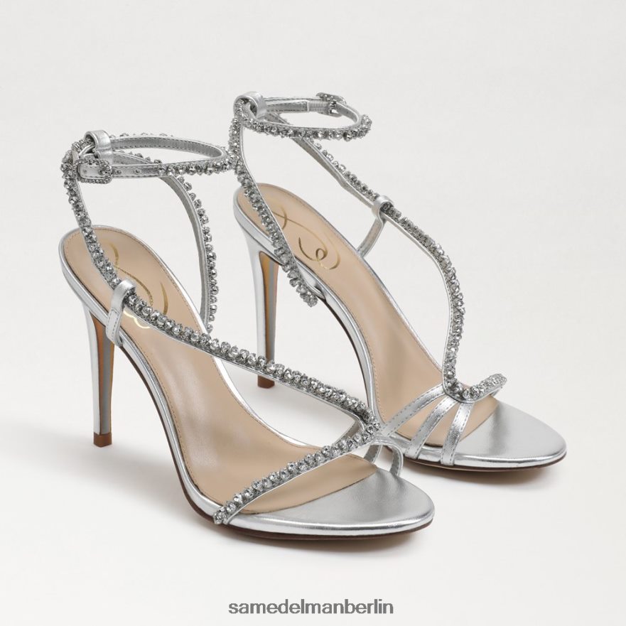 sam_edelman_granger_knoechelriemenabsatz_frauen_weiches_silber_schuhwerk_2p8jnv695.jpg Sam Edelman Granger-Knöchelriemenabsatz Frauen weiches Silber Schuhwerk 2P8JNV695 - Image 1