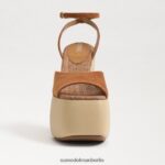Sam Edelman Grayson-Plateauabsatz Frauen Grenzbraun Schuhwerk 2P8JNV669 - Image 3