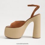 Sam Edelman Grayson-Plateauabsatz Frauen Grenzbraun Schuhwerk 2P8JNV669 - Image 4