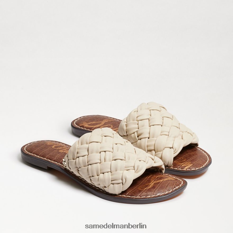 sam_edelman_griffin_gewebte_slide_sandale_frauen_modernes_elfenbeinfarbenes_leder_schuhwerk_2p8jnv634.jpg Sam Edelman Griffin gewebte Slide-Sandale Frauen modernes elfenbeinfarbenes Leder Schuhwerk 2P8JNV634 - Image 1